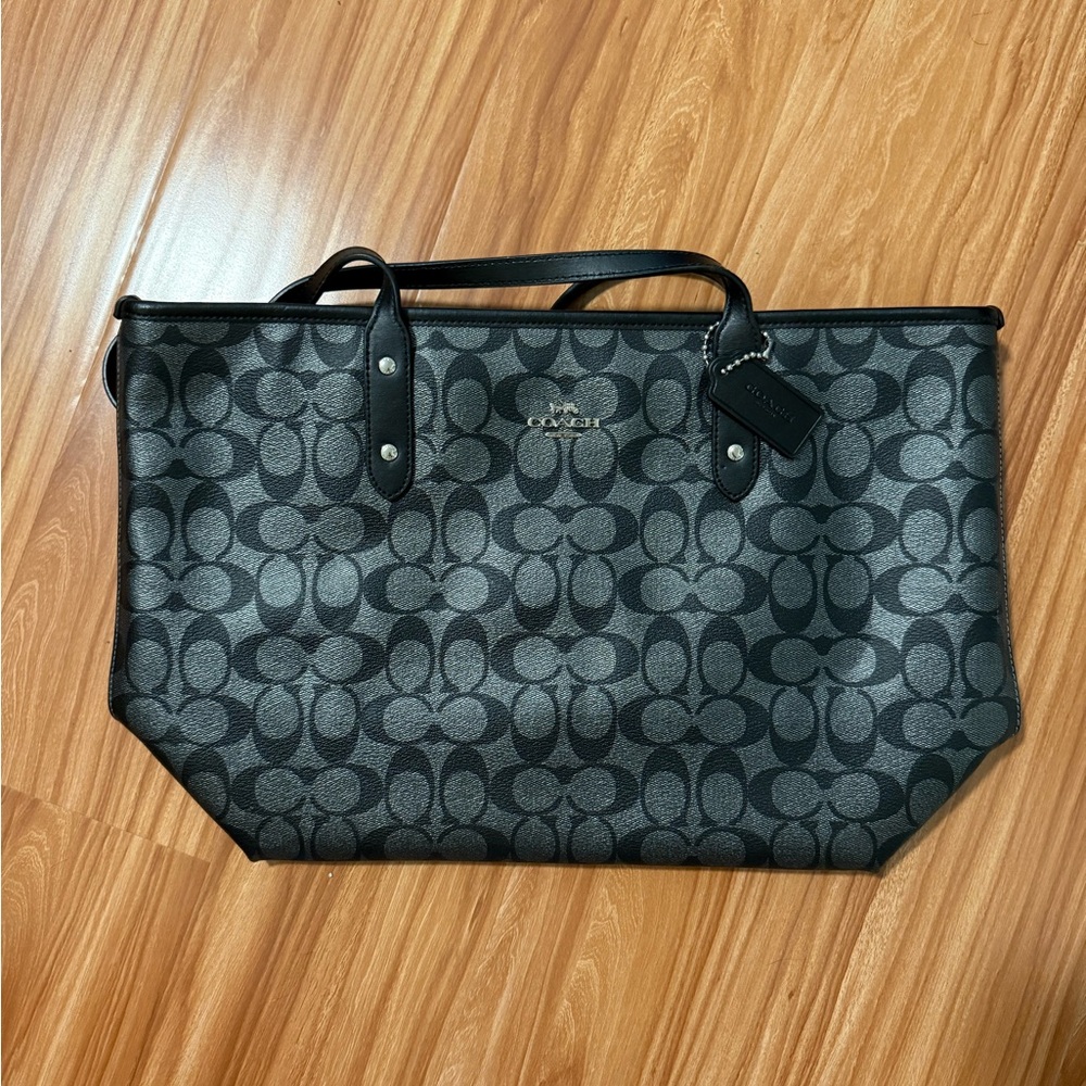 Coach Black and Gray Tote New Never Used